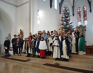 Sternsingeraktion 2024 St. Franziskus-Mariä Himmelfahrt